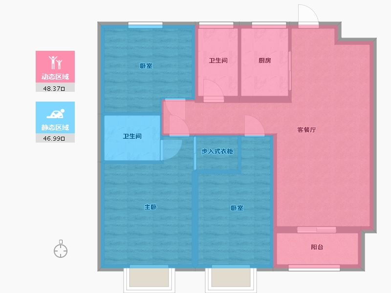 河北省-邢台市-凯旋城小区-99.00-户型库-动静分区