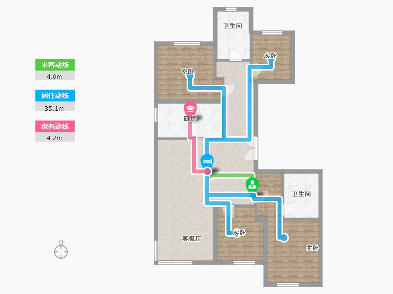 北京-北京市-长安和玺-115.00-户型库-动静线