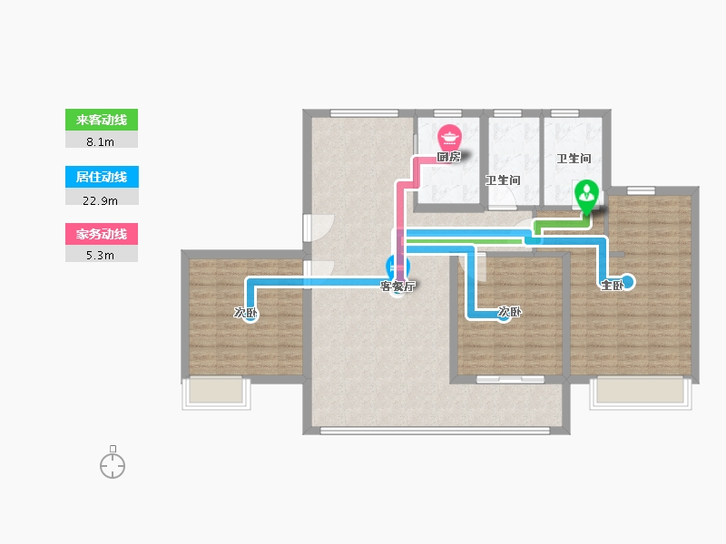 河北省-沧州市-壹号院-110.00-户型库-动静线