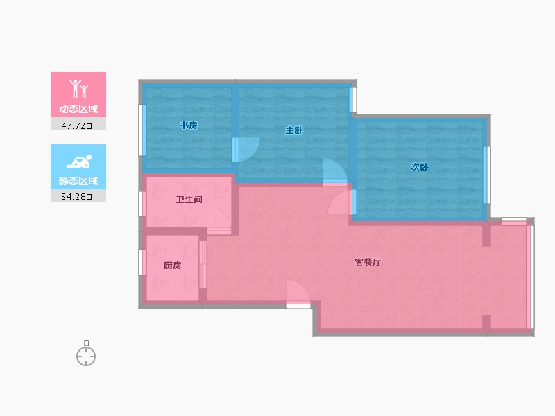 江苏省-苏州市-现代花园-70.00-户型库-动静分区