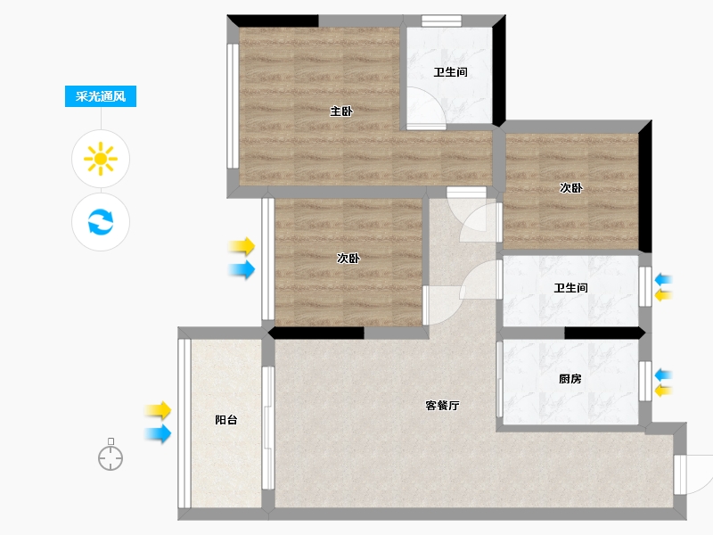 四川省-眉山市-天府智慧城-72.48-户型库-采光通风