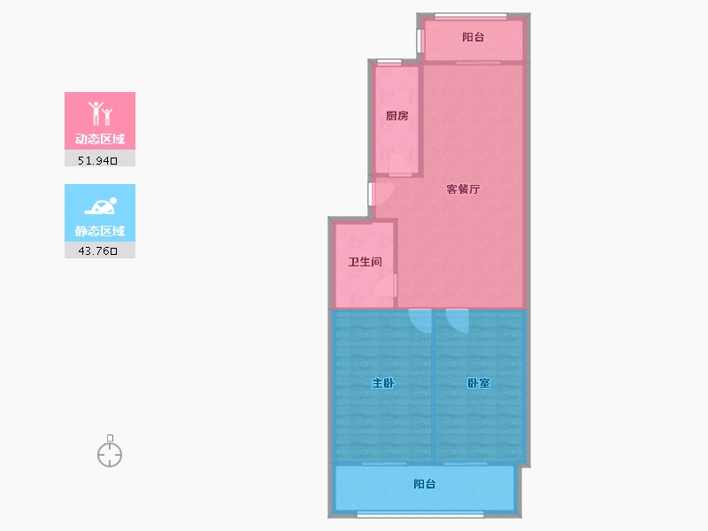 河北省-石家庄市-宁安小区-102.00-户型库-动静分区