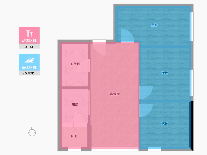 四川省-成都市-碧桂园-50.00-户型库-动静分区