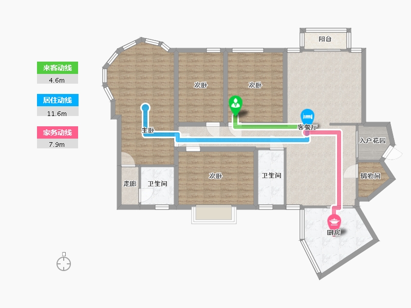 四川省-成都市-银都花园三期-168.00-户型库-动静线