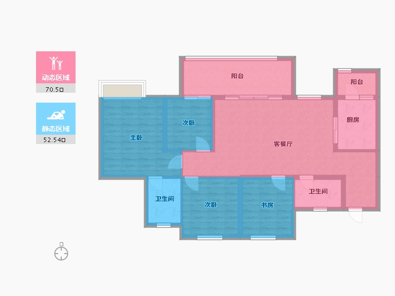 四川省-德阳市-城南壹号-105.00-户型库-动静分区