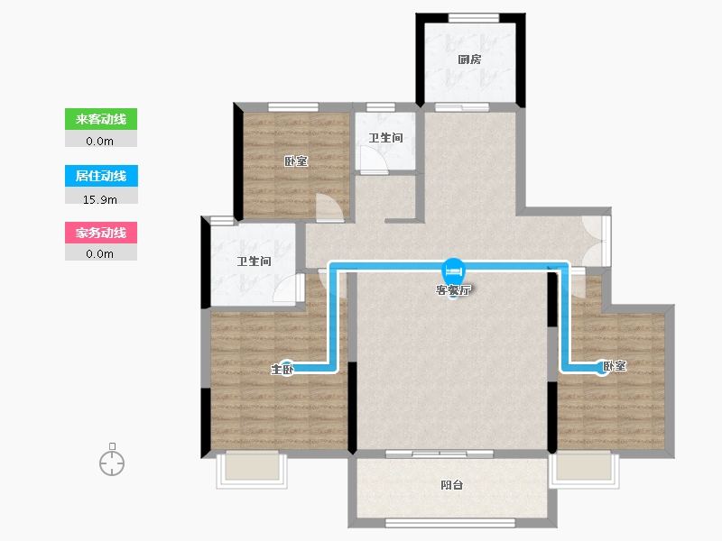 河南省-南阳市-淅川建业城-110.00-户型库-动静线