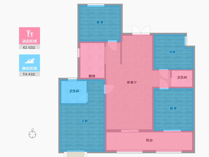 河北省-衡水市-兴贤翰林院-109.00-户型库-动静分区