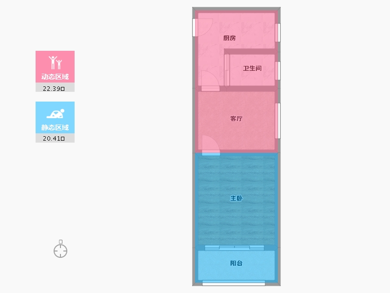 上海-上海市-海南西弄-40.00-户型库-动静分区