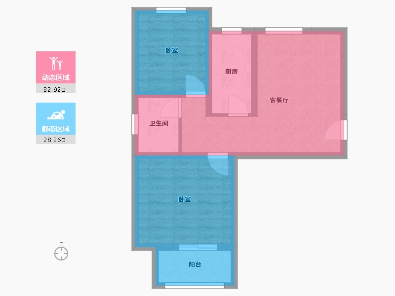 河北省-保定市-永泰家园-50.11-户型库-动静分区