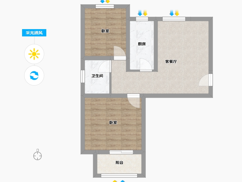 河北省-保定市-永泰家园-50.11-户型库-采光通风