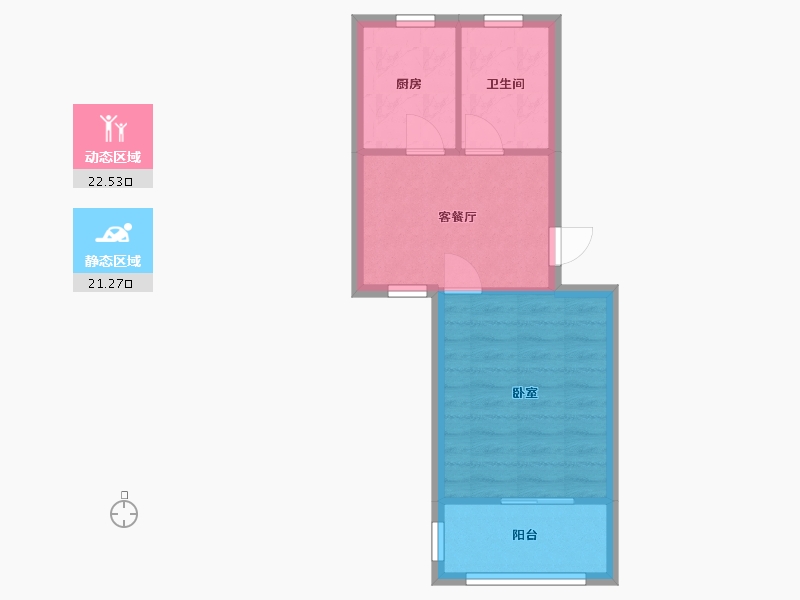 浙江省-嘉兴市-长新公寓-39.00-户型库-动静分区