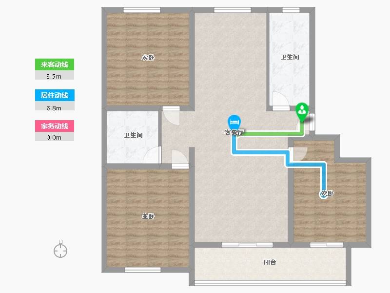 河北省-沧州市-世纪嘉园-118.00-户型库-动静线