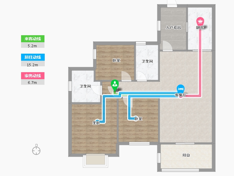 湖北省-武汉市-恒大名都-115.00-户型库-动静线