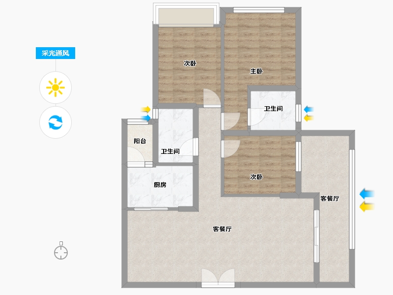 贵州省-遵义市-智慧名城-98.00-户型库-采光通风