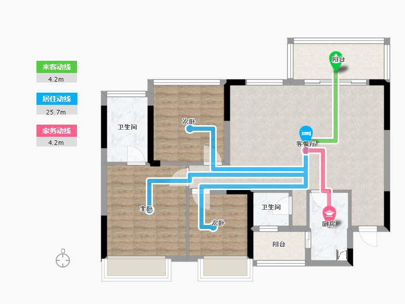 四川省-德阳市-正成南庭-95.00-户型库-动静线