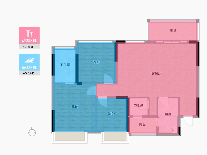 四川省-德阳市-正成南庭-95.00-户型库-动静分区