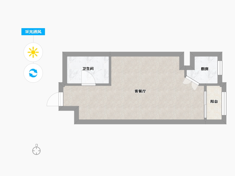 天津-天津市-五一阳光皓日园-40.00-户型库-采光通风