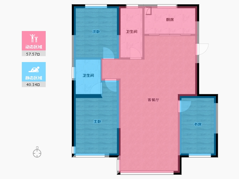 吉林省-吉林市-金亿府-119.00-户型库-动静分区