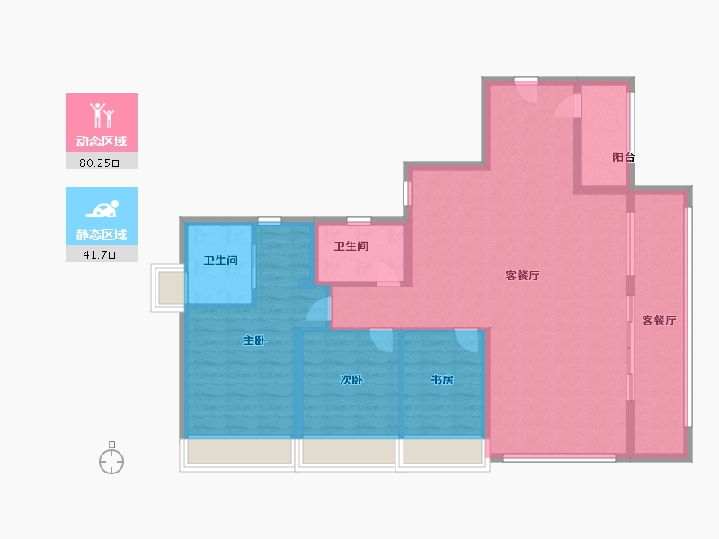 广东省-广州市-品越华府-110.00-户型库-动静分区