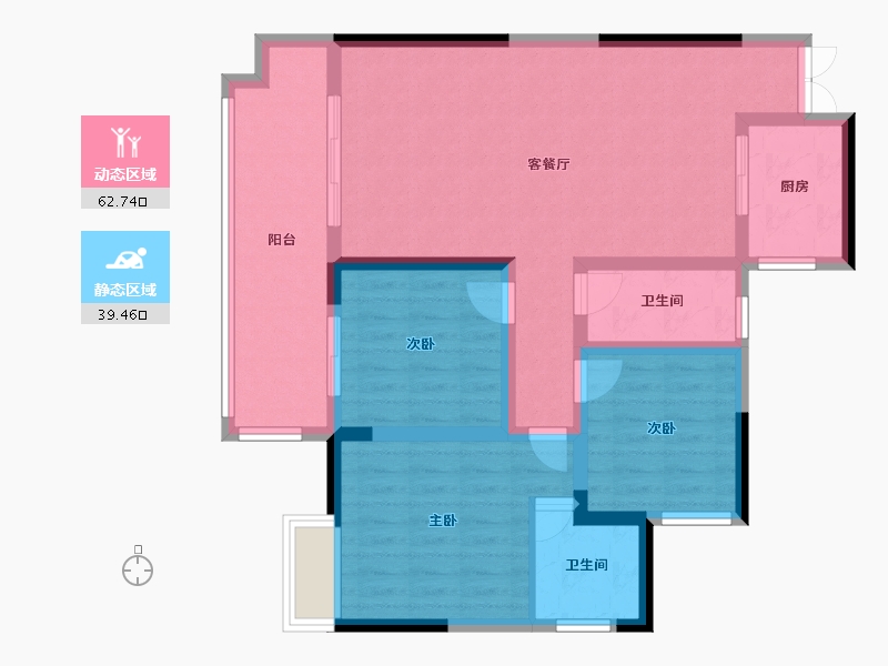 四川省-泸州市-府河新城-92.00-户型库-动静分区