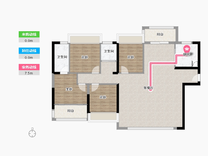 福建省-泉州市-建发泱著-120.00-户型库-动静线