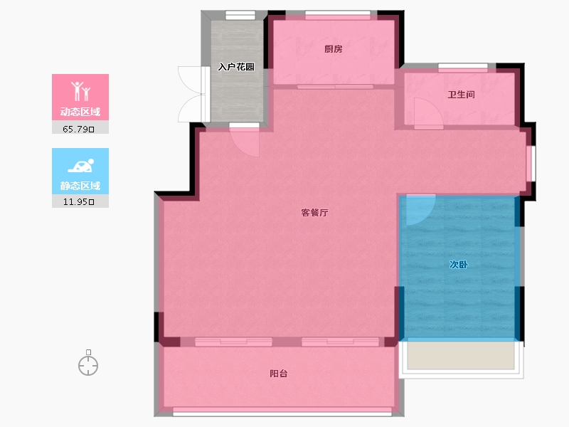 江苏省-镇江市-滴翠园-150.45-户型库-动静分区