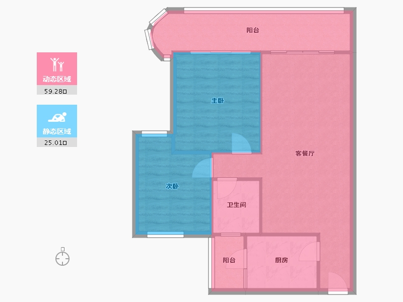 广东省-东莞市-活力粤港-西区-84.79-户型库-动静分区