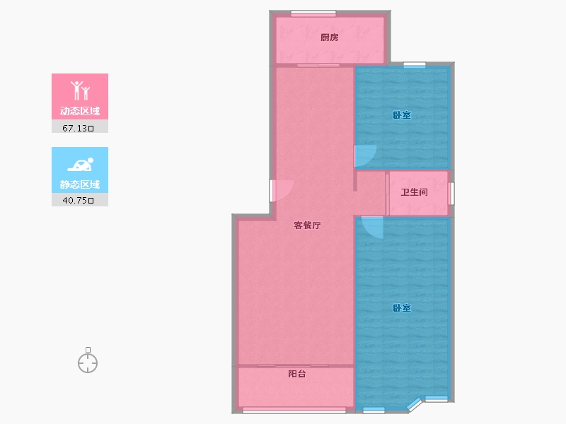 宁夏回族自治区-银川市-景墨家园-A区-100.00-户型库-动静分区