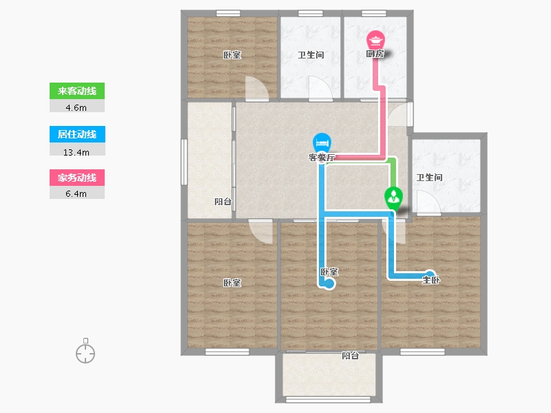 江苏省-苏州市-惠阳三村-130.00-户型库-动静线