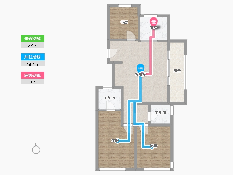 浙江省-杭州市-香港置地上和公元里-81.30-户型库-动静线