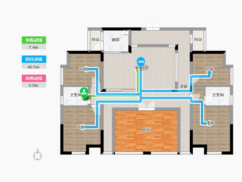 广西壮族自治区-南宁市-滨江御景-116.00-户型库-动静线