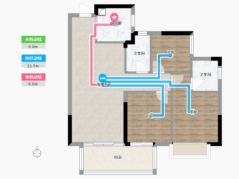 广西壮族自治区-南宁市-龙光天宸-77.00-户型库-动静线