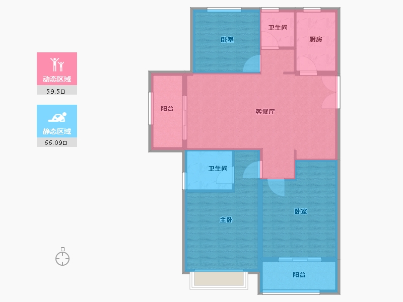 浙江省-衢州市-衢州高铁新城-115.00-户型库-动静分区