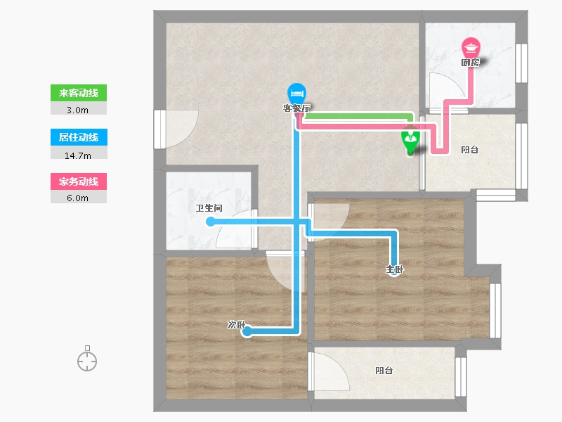 四川省-成都市-锦绣东方-47.00-户型库-动静线