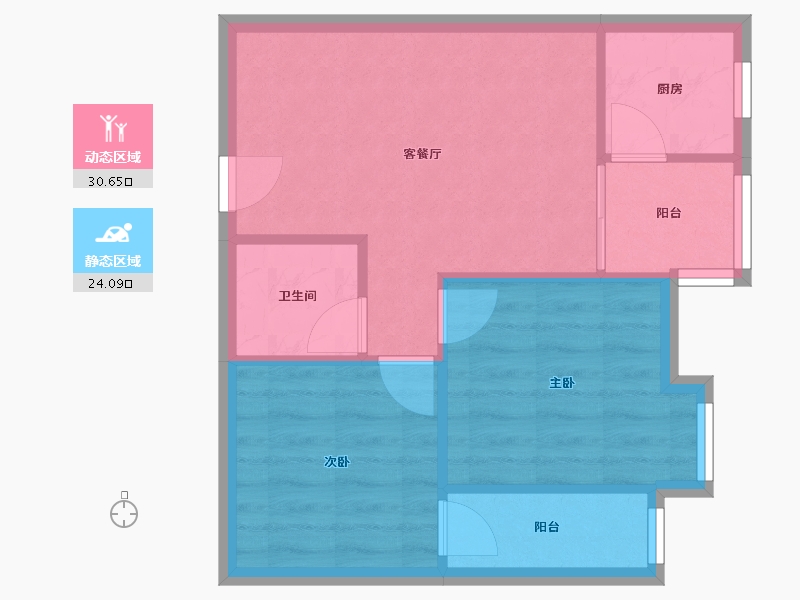 四川省-成都市-锦绣东方-47.00-户型库-动静分区