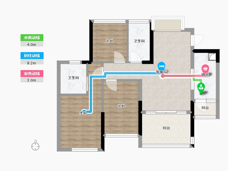 广东省-深圳市-万丰海岸城-71.77-户型库-动静线