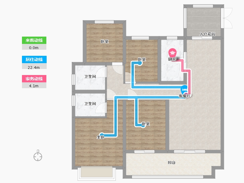 河南省-许昌市-东湖天墅-111.00-户型库-动静线