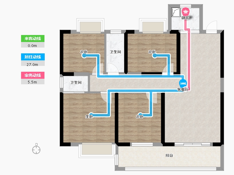 江西省-赣州市-时代国风府-102.50-户型库-动静线