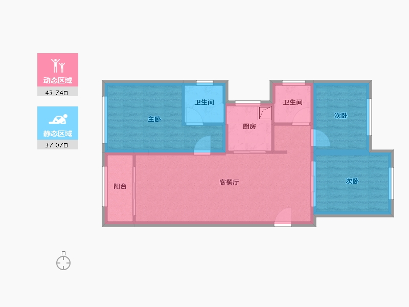 福建省-厦门市-融创大同府-86.00-户型库-动静分区