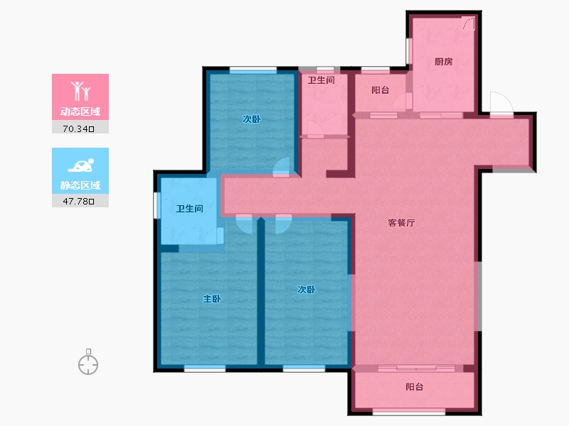 山东省-滨州市-九龙湖-104.00-户型库-动静分区