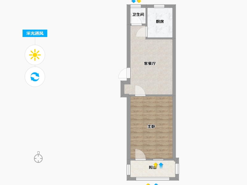 山东省-济南市-工人新村南村西区-40.00-户型库-采光通风