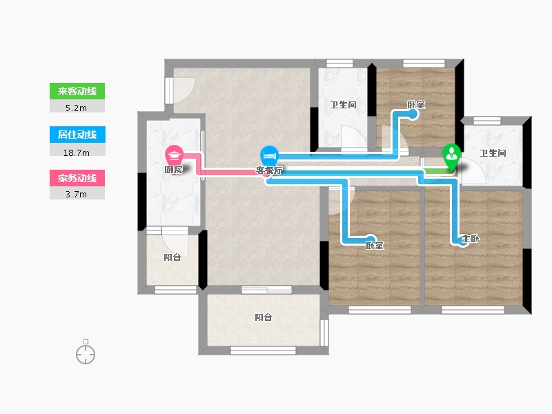 四川省-遂宁市-时代之城-71.24-户型库-动静线