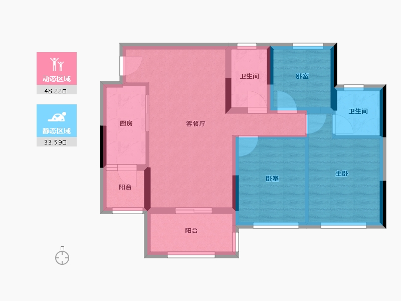 四川省-遂宁市-时代之城-71.24-户型库-动静分区