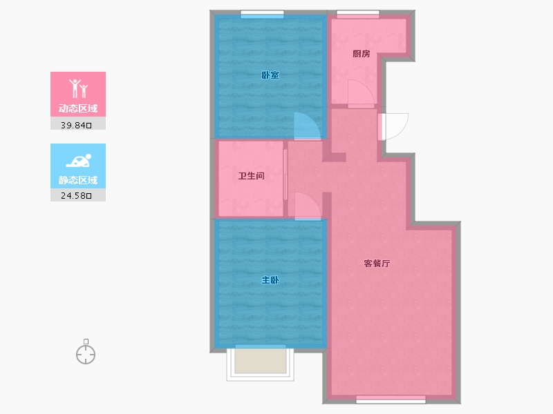 河北省-秦皇岛市-香邑澜湾-65.00-户型库-动静分区