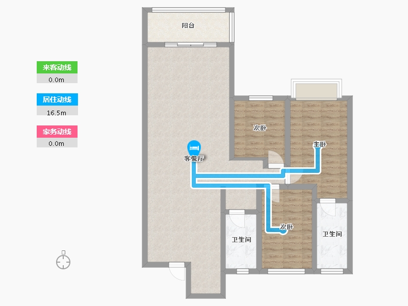 山西省-长治市-壶关县福馨小区-99.00-户型库-动静线