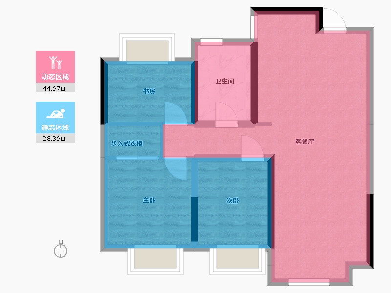 吉林省-长春市-中铁博览城-72.00-户型库-动静分区