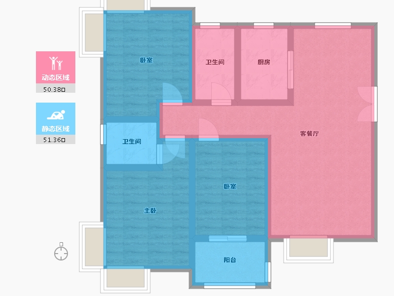 山西省-运城市-铂悦府-100.00-户型库-动静分区