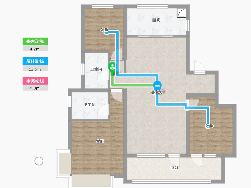 河北省-石家庄市-旭辉滨河江来（原旭辉公元）-100.00-户型库-动静线