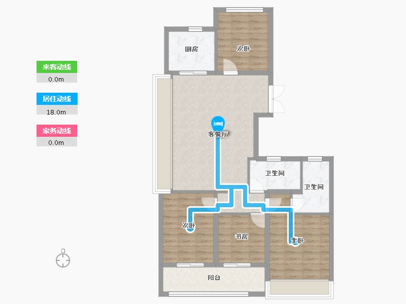 浙江省-温州市-东厦滨江上品-95.31-户型库-动静线