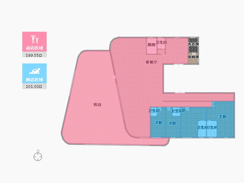 浙江省-温州市-南湖未来ONE-484.90-户型库-动静分区